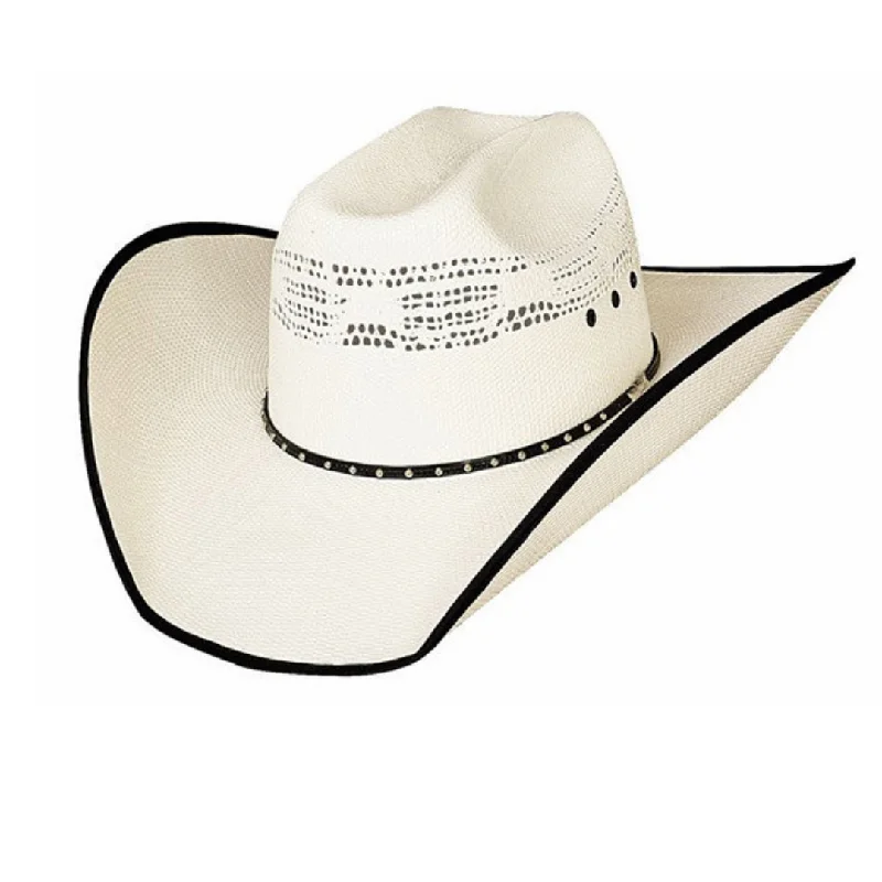 Stylish straw bucket hat for women with casual design and relaxed fit -Justin Moore "Beer Time" 20x Straw Hat By Montecarlo Hats 2696