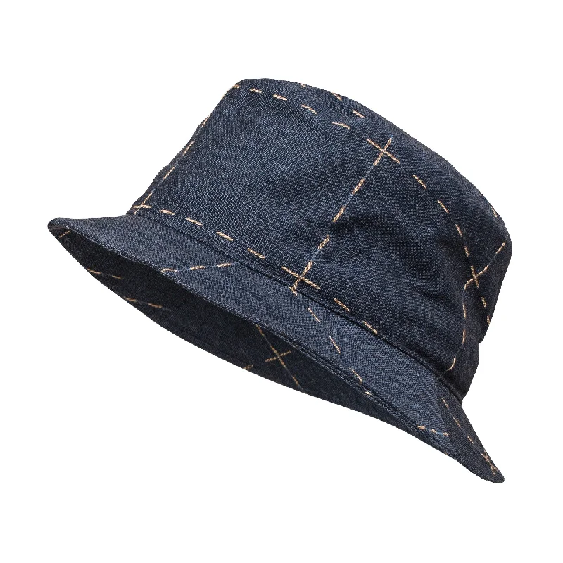 Business Bucket Hat for Meeting -Dobbs Tamworth Linen Blend Bucket Hat