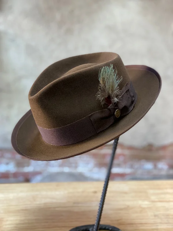 Classic wool felt hat for everyday classics -Stetson Whippet Felt Fedora Hat