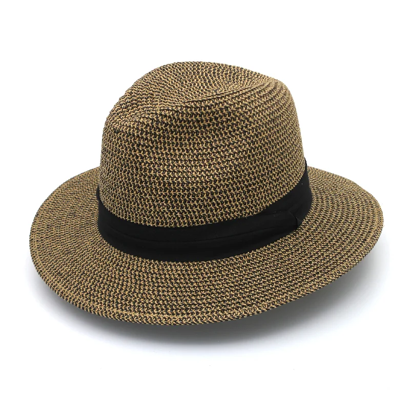 Rugged felt hat with weather-resistant finish -Christian Fedora Hat - Brown