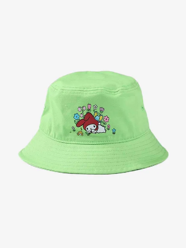 Khaki Bucket Hat for Casual -My Melody Garden Party Bucket Hat