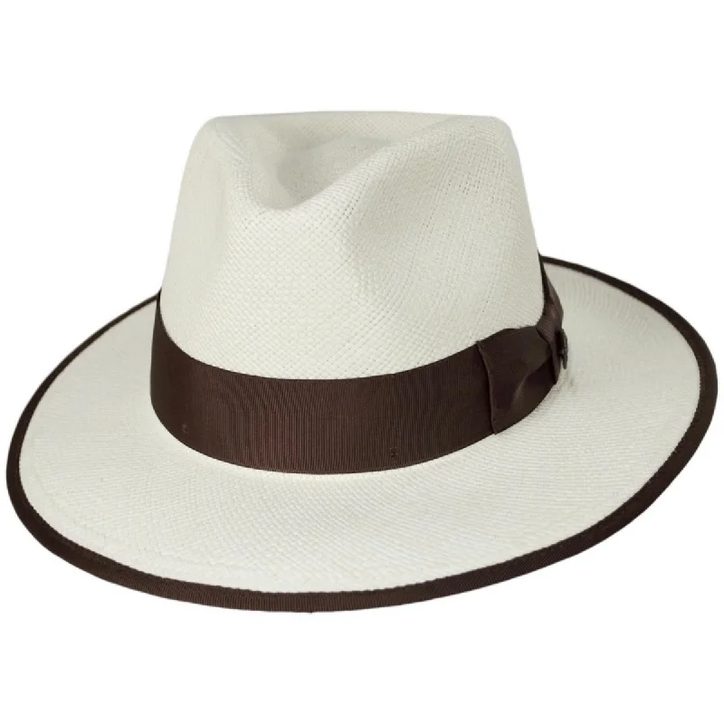 Stylish felt hat for fashionable headwear -Kellan Panama Straw Fedora Hat