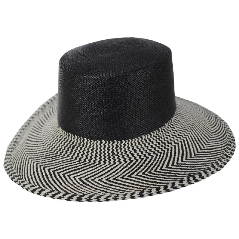 Natural fiber straw hat for women with sustainable materials and eco-friendly style -Cordoban Panama Straw Bolero Hat