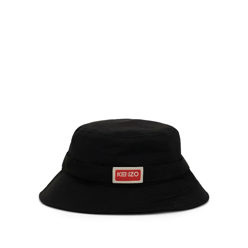 Sequined Bucket Hat for Sparkle -Jungle Bucket Hat in Black