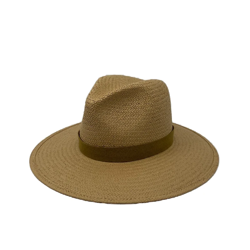 Rugged wool felt hat for tough weather -SAN SEBASTIAN PACKABLE STRAW FEDORA NATURAL