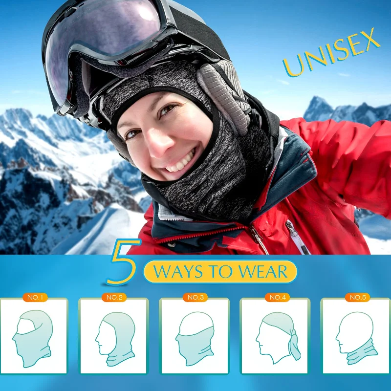 Lightweight sports cap with UV protection -Balaclava Ski Face Mask