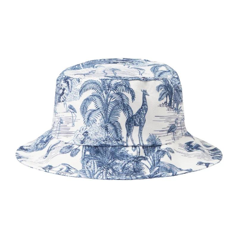 Vintage Bucket Hat for Nostalgia -BUCKET HAT JUNGLE