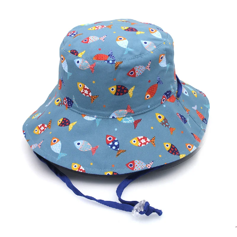 Hippie Bucket Hat with Beads -Robin Bucket Hat - Fish