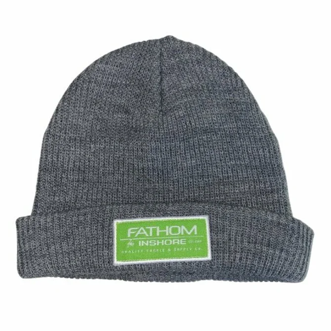 Sports team cap with bold logo front -Fathom - The Wharf Beanie