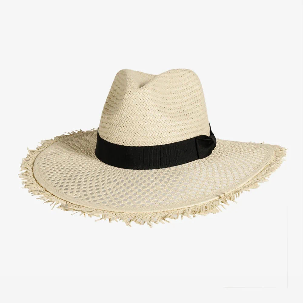 Vintage straw hat for women with delicate weave and traditional feel -Willow | Womens Toyo Straw Sun Hat with Vented Brim