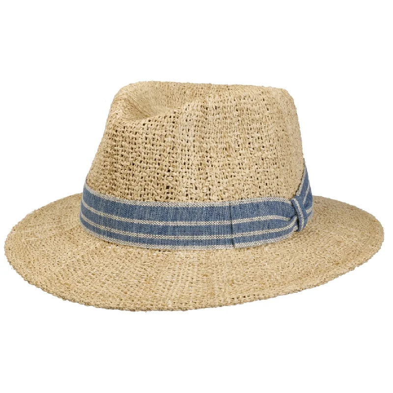 Trendy straw Panama hat for women with decorative ribbon and casual style -Vestico Traveller Straw Hat by Lierys