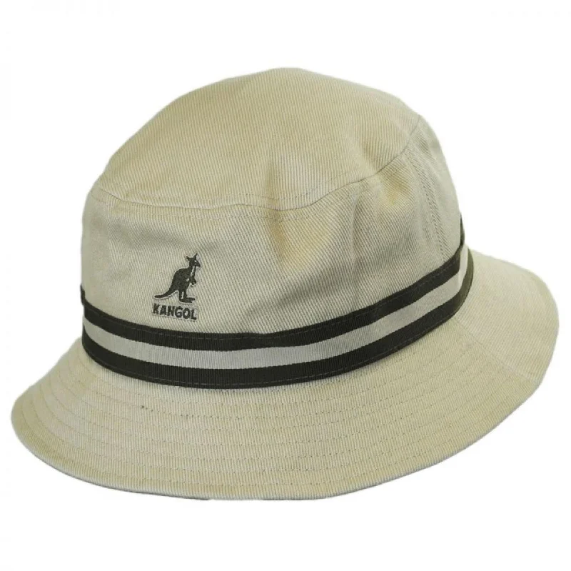 Studded Bucket Hat for Statement -Stripe Lahinch Cotton Bucket Hat