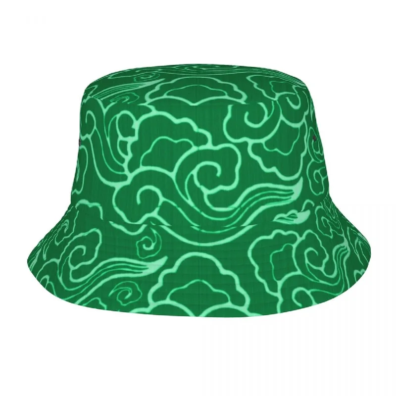 Bohemian Bucket Hat with Tassels -GLTR Retro Clouds Bucket Hat