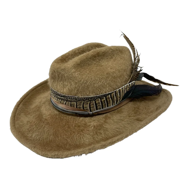 Durable felt hat for rugged outdoor wear -Le Twat - Camel