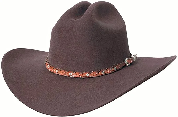 Casual felt hat with simple wool design -BullHide Pistol Pete 6X Western Hat