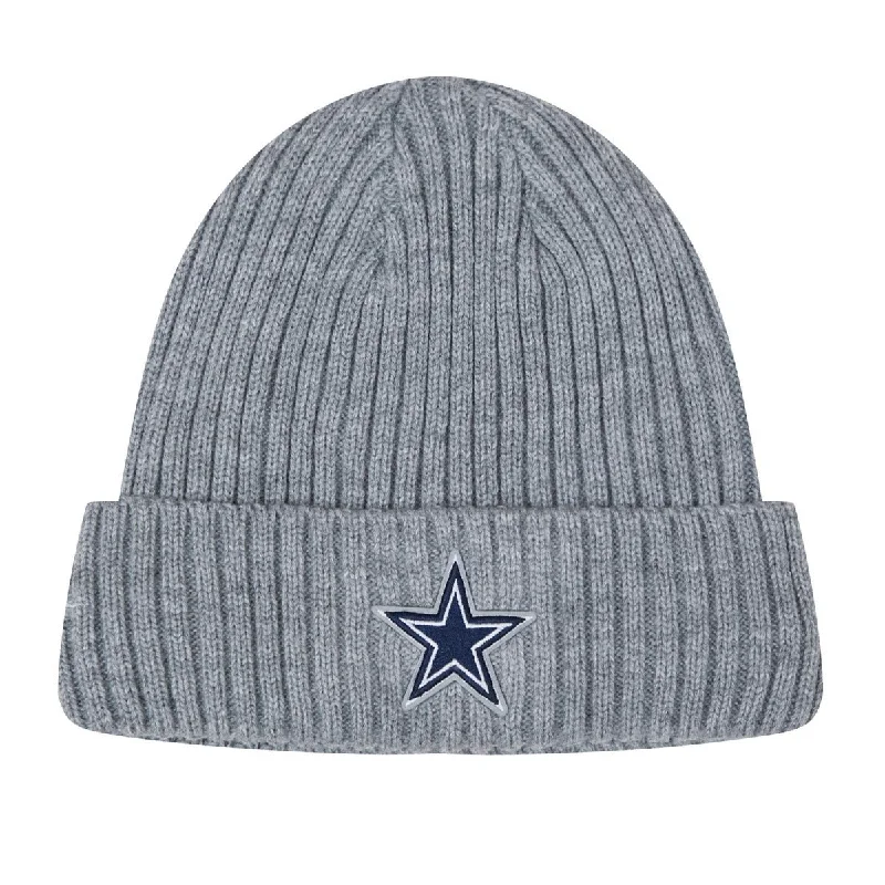 Lightweight running cap for marathon race days -NFL DALLAS COWBOYS CLASSIC CORE UNISEX BEANIE (HEATHER GREY)