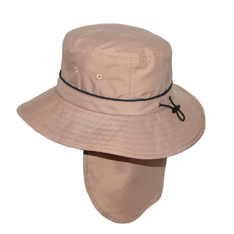 Oval Shaped Bucket Hat for Grace -Marvin Bucket Hat - Beige