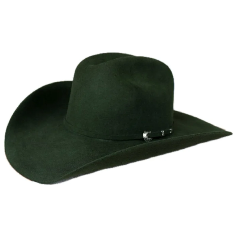 Breathable wool felt hat for warm climates -Serratelli - Pine Green