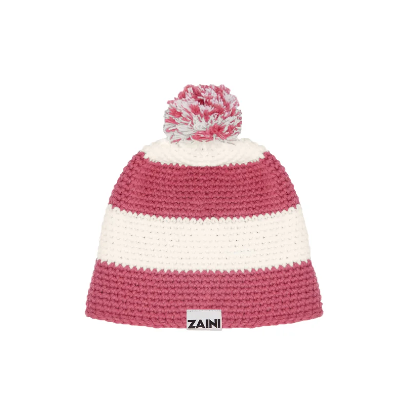 Designer baseball cap for luxury streetwear -Rosie Kids Beanie Bobble Hat