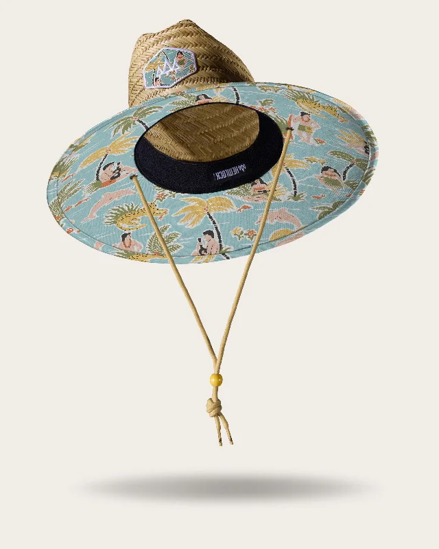 Soft straw sun hat for men with light, airy material and wide brim -Islander