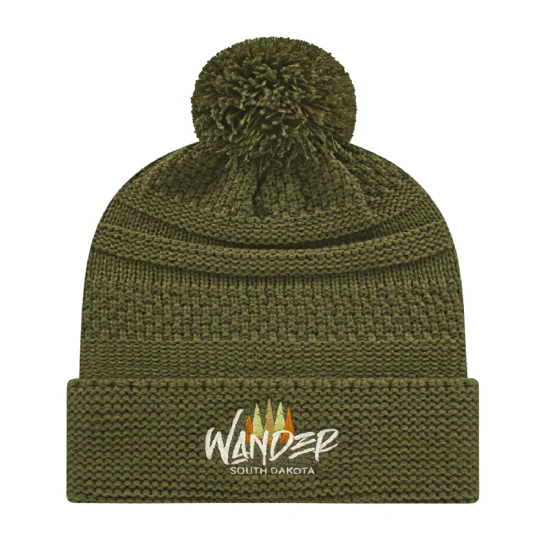 Premium snapback cap with flat bill design -Cable Knit