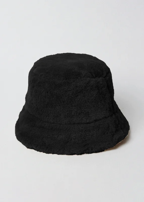 Maximalist Bucket Hat for Bling -Faux Fur Bucket