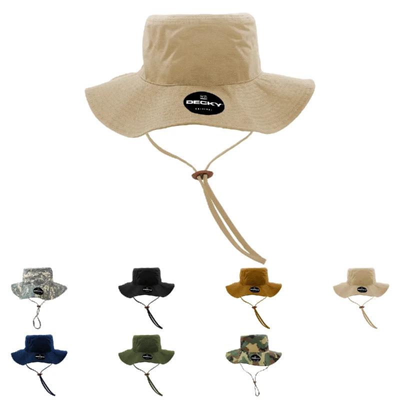 Office Bucket Hat for Workday -Decky 5303 - Structured Ripstop Boonie, Sun Boonie Hat