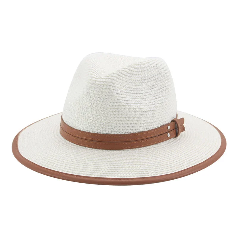 Warm felt hat with thick wool insulation -Lorient Summer Straw Fedora Hat