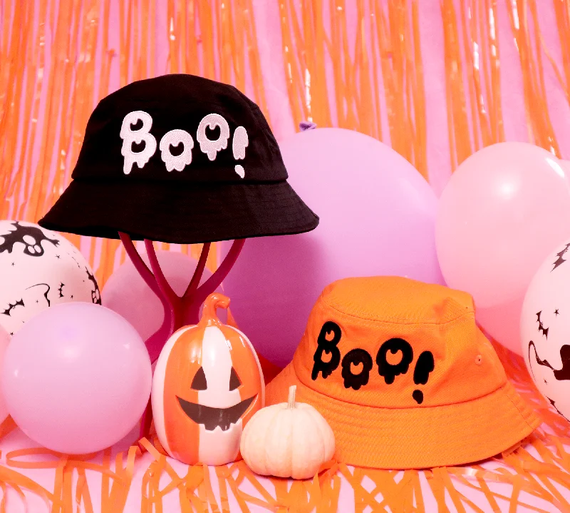 Birthday Bucket Hat for Celebration -Boo! Halloween Bucket Hat