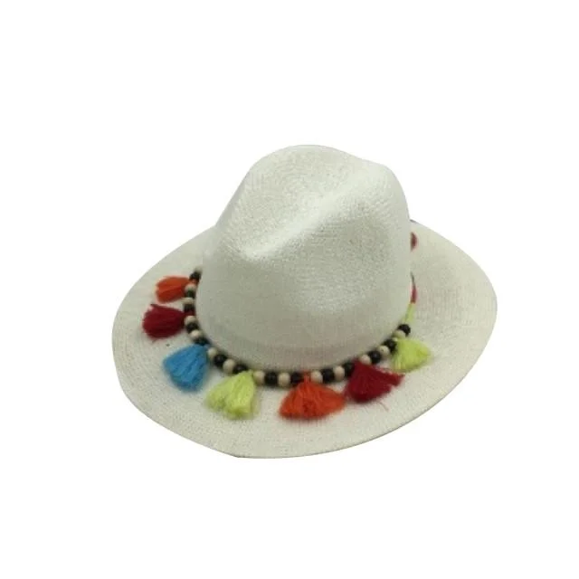 Classic wool felt hat for everyday classics -Topten Women's Beach Fedora Size 58 White Hat Rb7133